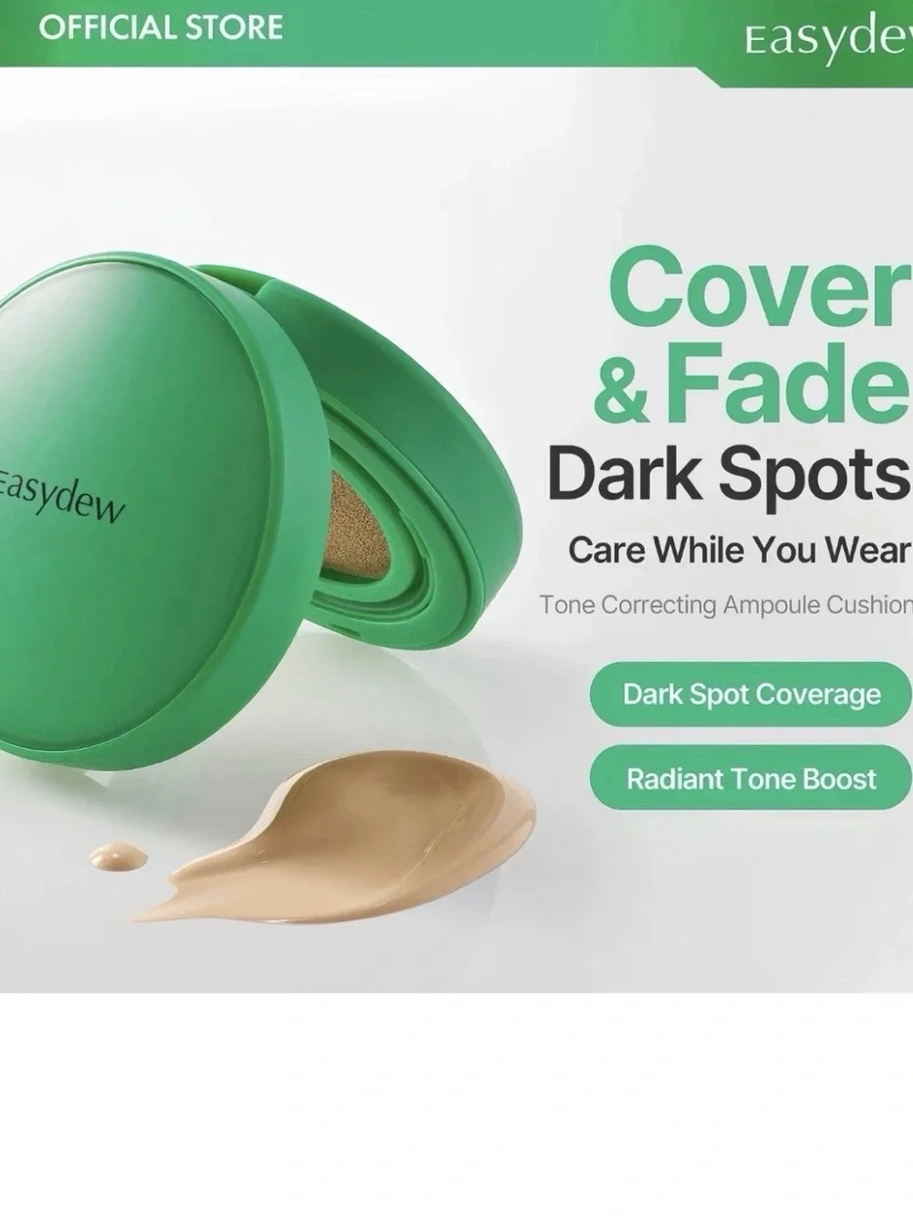 Easydew mela B toning ampoule cushion foundation shade 13 porcelain K- beauty